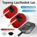 Topeng Las Helm Las Welding helmet Kedok Las Kepala Kaca Sarung Tangan
