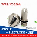 Nozzle+Electrode FANYANG 200A 2.1mm Sparepart Plasma Cutting Torch SET