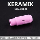 Keramik Argon Tig Argon Torch Alumina Nozzle Wp17 Wp18 Wp26 No.6