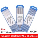 Jarum Las Argon Tungsten Electrode 3.2 mm Abu-Abu Grey Ceriated Besi