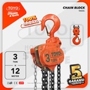 Chain Block / Takel 3 Ton x 12 Meter TOYO