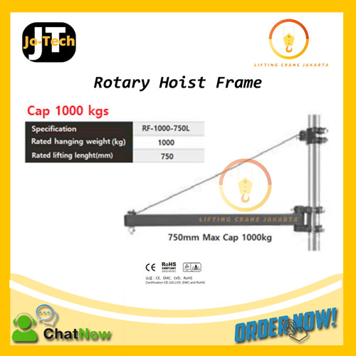 Dudukan stand rotary hoist SINGLE Rotary frame hoist RF-1000-750