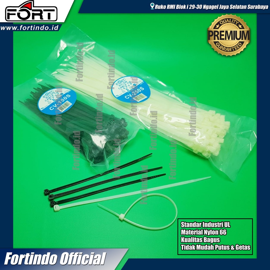 Kabel Tis 55 cm x 9 | CV-550L FORT |Cable Ties Kualitas Bagus