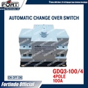 COS Automatic GDQ2-100 4POLE 100A ON-OFF-ON PANEL ATS GENSET MERK FORT