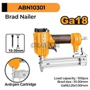 Air Brad Nailer (10-30mm Isi I/F) INGCO ABN10301 Mesin Paku Staples Steples Stapler Strapler Tembak Kayu Triplek Multiplek Angin Pneumatic