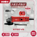 Angle Grinder Variable Speed (4") NRT-Pro 9750VS Mesin Gerinda Grinda Gurinda Grenda Grinder Listrik Saklar Switch Belakang Inch