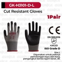 Cut Resistant Gloves (Size L EN-ISO Grade D) GUNKA GK-H3101-D Sarung Tangan Anti Pisau Potong Bacok Sayat Tusuk Belah Durian ex INGCO HGCG01-L