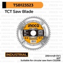 TCT Saw Blade (9 1/4"/235mm 60T) INGCO TSB123523 Mata Gergaji Kayu Circular Inch For CS2358