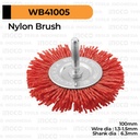 Nylon Circular Brush (Bor 4") INGCO WB41005 Sikat Nilon Piring Abrasif