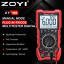 ZOYI ZT-980 Triode HFE Approximation Transistor Digital Multimeter High-precision Auto Range NCV Tester