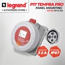 Legrand Paket 1 Set Plug Panel Mounting Socket 3P+E / 4 Pin 4Pin 32A IP67 P17 Tempra Pro 555488 555438