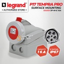 Legrand Surface Mounting Socket 3P+N+E / 5 Pin 5Pin 16A IP67 P17 Tempra Pro 555359