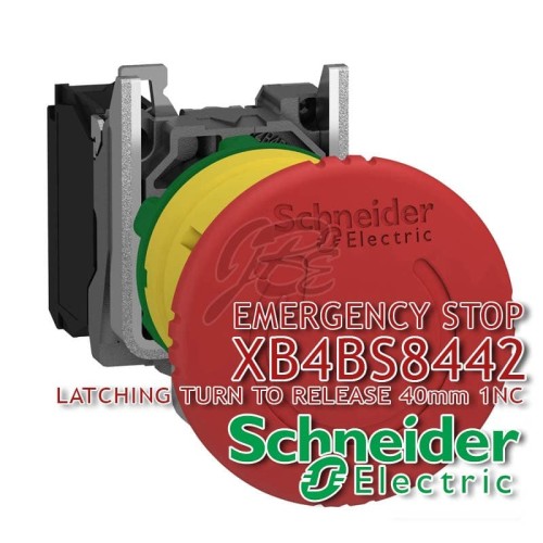 Emergency Stop Besi Schneider Tipe Latching Turn to Release XB4BS8442
