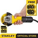 Stanley SG7100 750W 100mm Angle Grinder Free 4 Pcs STA4500