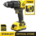 Stanley SBD715D2K 20V Brushless Hammer Drill Free STA88546-XJ 50Pcs