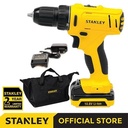 Stanley Cordless Drill Driver / Bor Obeng Baterai 10.8V SCD121S1