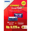 PROMO COMBO PAKET 900VA ECO WATT NEO + BATERAI 125AH TUBULLAR GEL  LUMINOUS