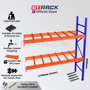 RAK PALET 1 TON AYORACK AI10-2730S W12 3 METER - RACK PALLET PANJANG 250CM - HEAVY DUTY PALLET RACKING LEBAR 120CM