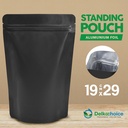Standing Pouch 19 x 29cm NON WINDOW METALIZE Plastik Klip Ziplock Aluminium Metalizing Foil DELKOCHOICE
