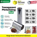 Sachet Roll Transparan Alumunium Metalizing TransMetz Foil Kemasan Saset Food Grade DELKOCHOICE