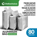 (PACK) Kantong Aluminium Bag Gusset CENTRAL SEALING Kemasan VALVE Coffee Bubuk Biji Kopi Alumunium Metalizing Foil DELKOCHOICE