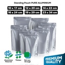 (PACK) Standing Pouch ALUMINIUM METALIZING FOIL kemasan Food Grade Snack Makanan DELKOCHOICE