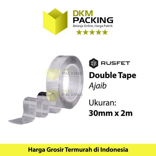 NANO MAGIC SUPER KUAT DOUBLE TAPE 30mm x 2m STRONG ADHESIVE REUSABLE