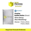 AMPLOP BUBBLE MAILER SILVER GLOSSY BUBBLE WRAP ENVELOPE PREMIUM/SATUAN