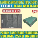 Kantong sampah tebal uk kecil 50x75 n sedang 60x100 n besar 90x120 per ball 25kg jskrm