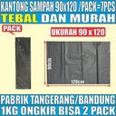 Kantong sampah tebal uk kecil 50x75 n sedang 60x100 n besar 90x120 per pack