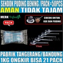Sendok Teh Puding STG / Sendok Jelly Eskrim STB / Garpu mini / Sendok Bebek Plastik Per Pack Var