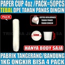 Paper Cup HALAL Tebal 4oz 120ml 8oz 240ml 12oz 360ml 16oz 480ml 22oz Pack Gelas Kertas Trifinity