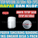 Tutup Paper Bowl HALAL Rapat Klop 360ml 500ml /Tutup 650ml 800ml / Inner Tray Sekat 650ml 800ml Pack