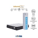 Informa Sleep 180X200X35 cm Newark Deluxe Kasur Pocket Springbed In Box Mattress Memory Foam Matras Medium Firm Kasur Tidur King Perlengkapan Kamar Tidur