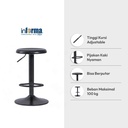 Informa Zowell Bangku Bar - Hitam Bar Stool Kursi Kafe Bartending Furniture Ruang Makan