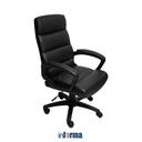 Informa Uzziel Kursi Kantor Sandaran Sedang - Hitam Tempat Duduk Kerja Dengan Roda Office Chair Kursi Eksekutif Furniture Indoor Kantor