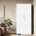 Informa Willa Lemari Pakaian 2 Pintu - Putih Wardrobe Storage Kabinet Tempat Simpan Baju Lemari Pintu Ayun Tarik Aesthetic
