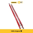 Krisbow Werner 12 mtr Tangga Ekstensi Fiberglass 40 Step D6240-2As - Merah Multifunction Household Ladder Extension Ladder Tangga Sambungan Peralatan Rumah Tangga Perlengkapan Tukang