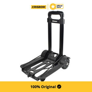Krisbow 50 kg Troli Barang Lipat Plastik Perlengkapan Gudang Peralatan Industri Hand Truck Folding Plastic