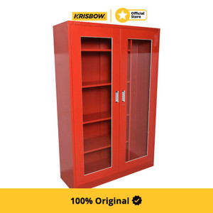 Krisbow Fire Cabinet Lemari Alat Pemadam Kebakaran - Merah