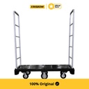 Krisbow Narrow Cart Wheel Troli 6 Roda 300Kg 129X42X150 Cm