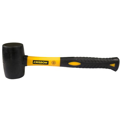 Krisbow Rubber Hammer Palu Karet 453 Gr - Hitam