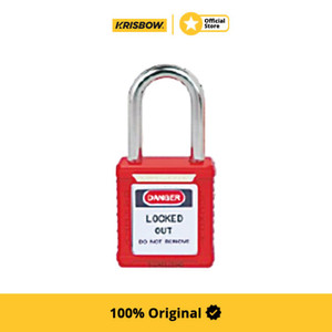 Krisbow Padlock Gembok Steel Danger Locked Out
