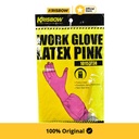 Krisbow Work Glove Sarung Tangan Latex Ukuran M - Pink