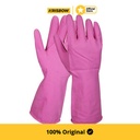 Krisbow Work Glove Sarung Tangan Latex Ukuran L - Pink