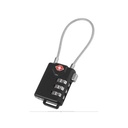 Krisbow Padlock Gembok Tsa 3 Angka W/ Pengikat Kawat - Hitam