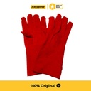 Krisbow Glove Sarung Tangan Pengaman Las Kulit 36 Cm - Merah