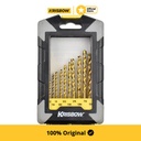 Krisbow Set Mata Bor Twist Drill Metal Hss 1/16-1/4Inci 13Pc