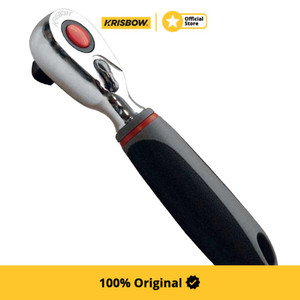 Krisbow Gagang Kunci Sok Stubby Ratchet Handle 3/8" Pendek