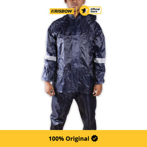 Krisbow Rainsuit Jas Hujan Ukuran M - Biru Navy